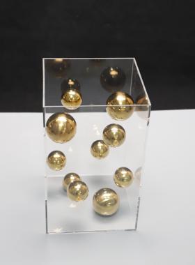 简约欧式轻奢压克力罩子球摆件客厅电视柜样品屋展示中心样板房桌