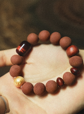 BYROOTS/抱树【藏红】限定款全藏香珠手链新年礼物生日礼物送女友