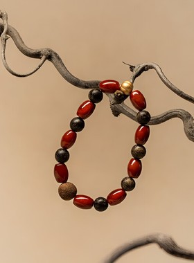 BYROOTS/抱树【禧焰】2026年新品红玛瑙藏香珠手串生日圣诞礼物