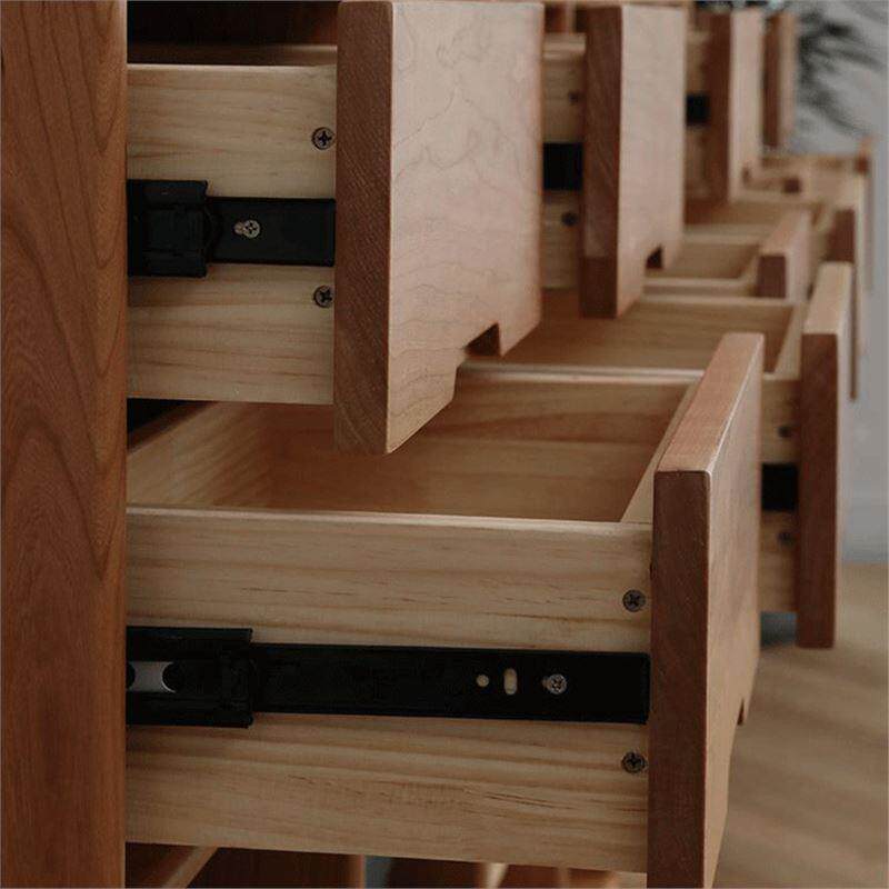 北欧全实木黑胡桃木书架置物架多层书柜极简木蜡油轻奢型书架 - 图1