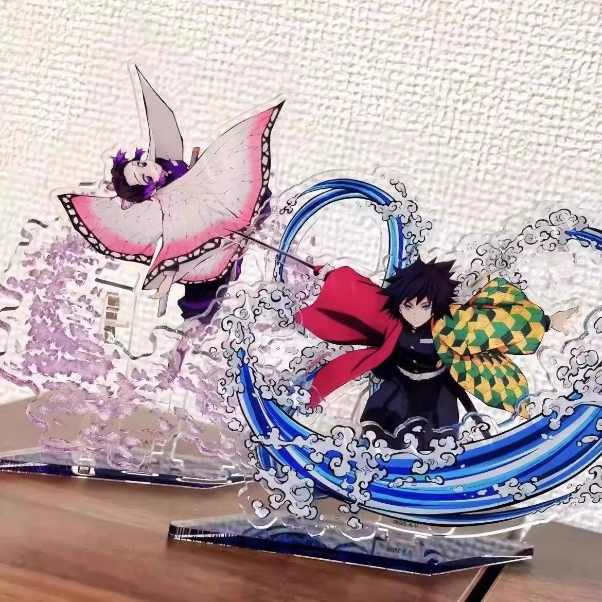 鬼灭之刃动漫周边亚克力立牌高颜值富冈义勇蝴蝶忍装饰桌面摆件,淘宝优惠券,粉丝福利购,淘宝优惠卷