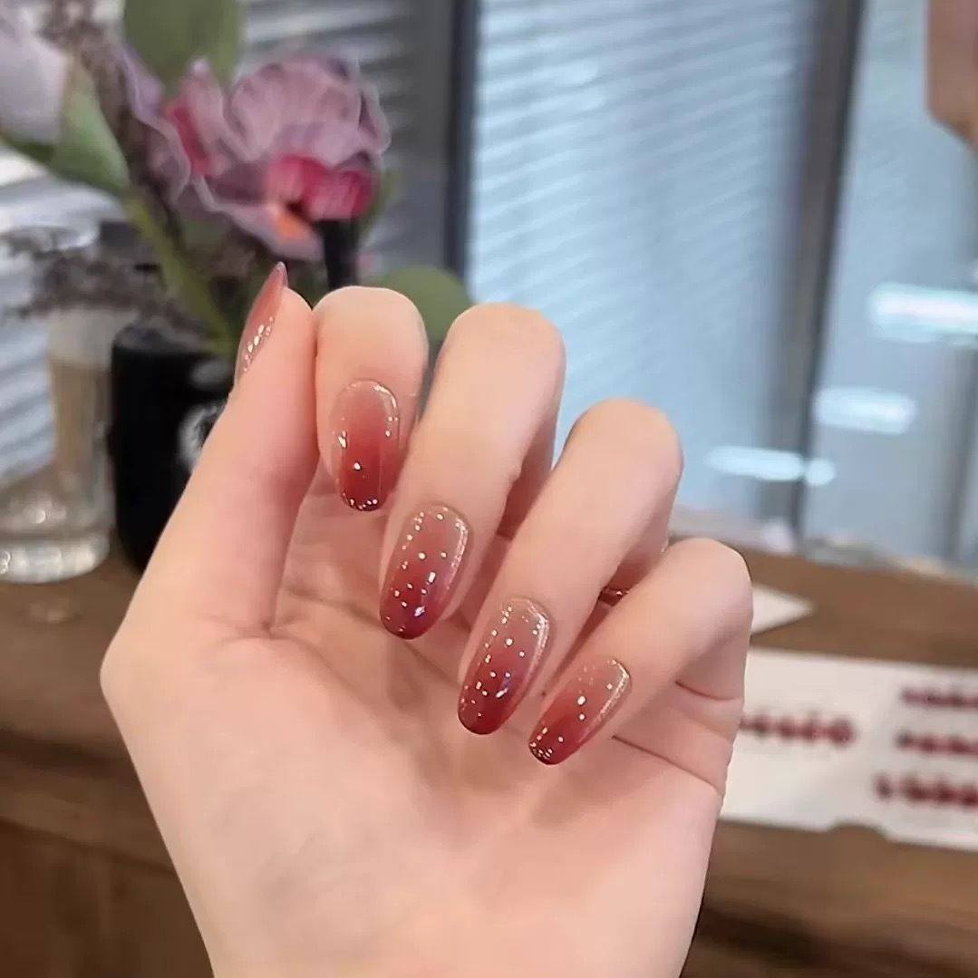 浆果猫眼穿戴甲显白美甲贴片纯欲气质可拆卸指甲贴穿戴假指甲片,淘宝优惠券,粉丝福利购,淘宝优惠卷