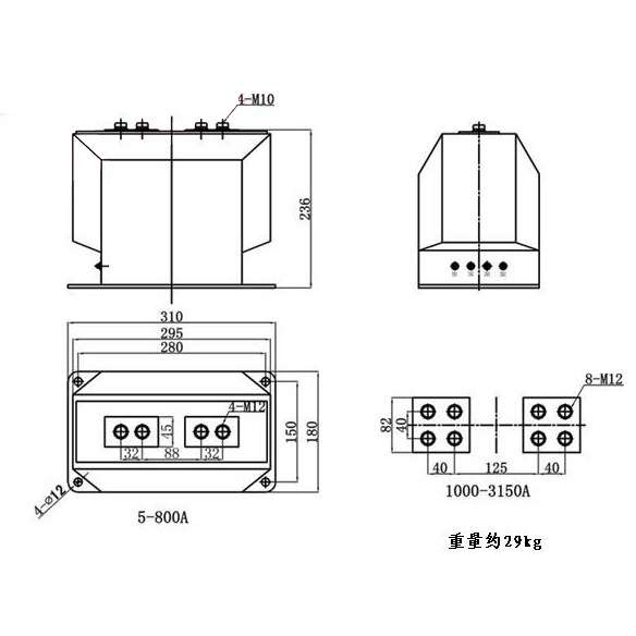 LZZBJ9-10C2 500/5电流互感器   上海永上  规格齐全 - 图0