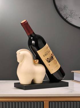 马上有钱红酒架摆件酒柜装饰品轻奢高档高级感客厅家居饰品餐边柜
