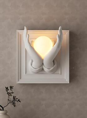 创意轻祈祷夜灯壁挂件壁墙祈祷夜灯装饰奢品摆件艺术立体高级感高