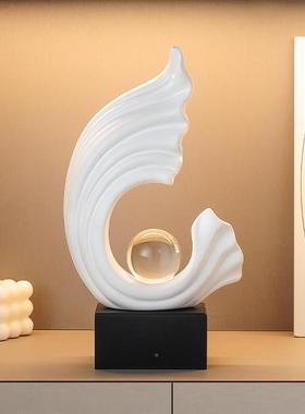 柜电视酒柜生水起装饰品摆件轻厅奢高档客风办公室高端大气风生水