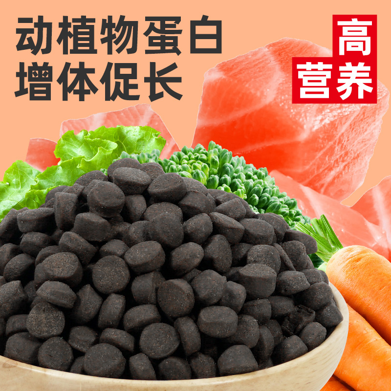 贝宠龟粮猪鼻龟饲料黄头侧颈龟剃刀龟专用粮下沉型深水龟通用龟食
