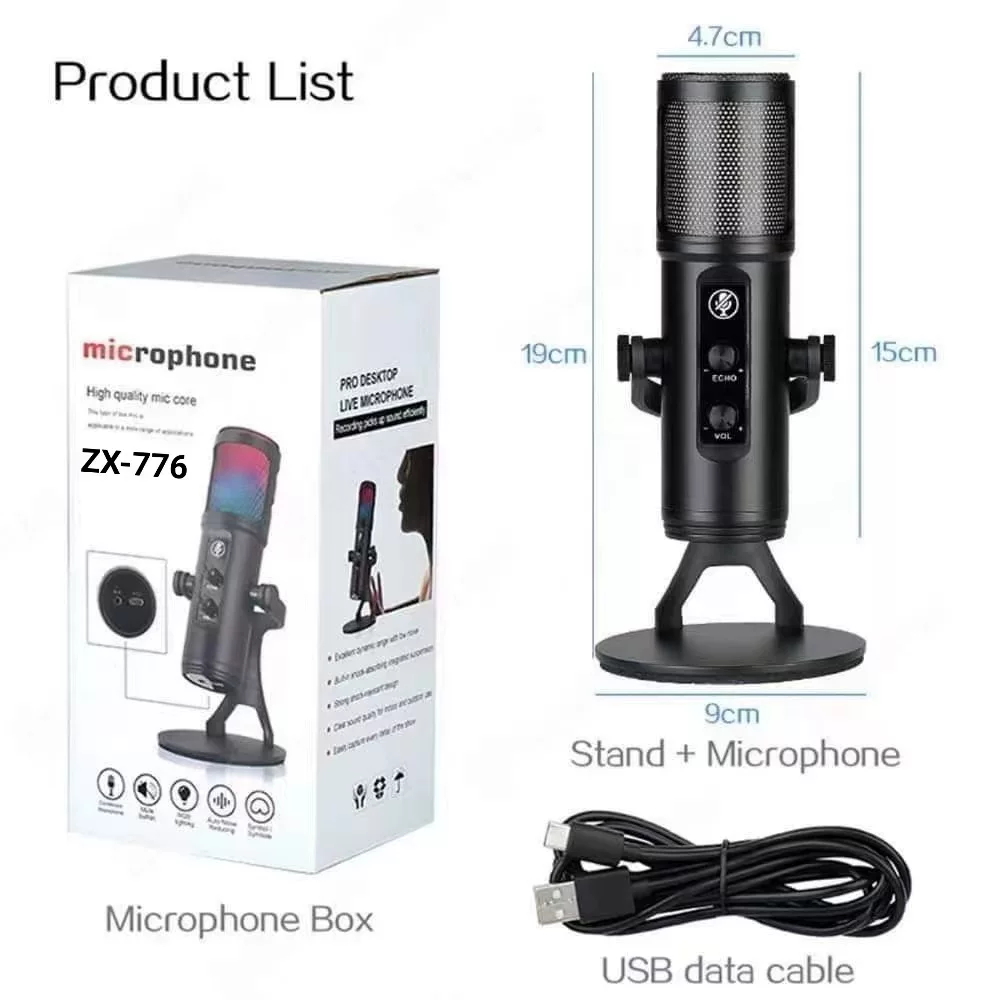 Microphone, table mobile phone, laptop