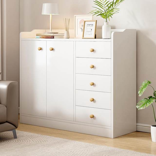 The five chest of cabinets storage cabinet cabinet bedroom narrow storage stand household simple drawer cabinet living room against JNDG0021 wall