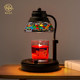 Luxurious retro crystal flameless melted wax lamp, timed dimming aromatherapy melted candle lamp, living room bedroom bedside atmosphere light