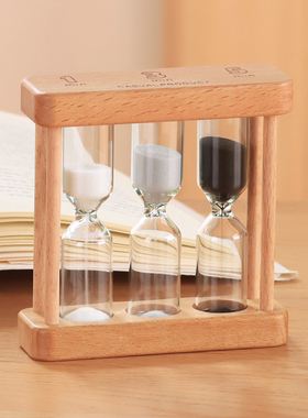 沙漏计时器儿童时间漏斗3/5/10/30五分钟流沙瓶防摔摆件创意