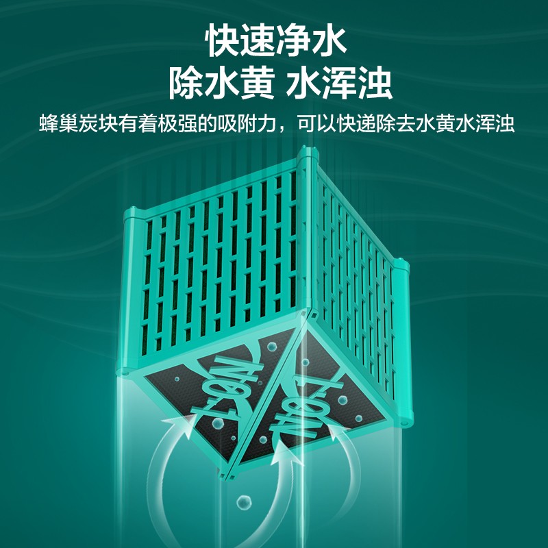 创宁鱼缸过滤材料活性炭非陶瓷环细菌屋污力丸黄水克星净水魔方 - 图0
