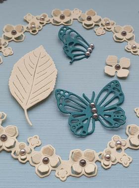 蝴蝶圆弧蕾丝装饰切割刀模cutting dies scrapbooking压花刀模