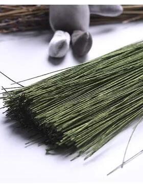 跨境工厂货源纸包铁丝花杆DIY 手工纸花丝网花婚礼花造型包纸铁线