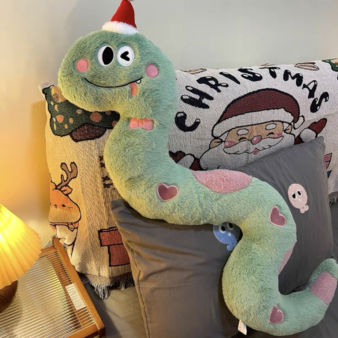 蛇年吉祥物长条抱枕玩偶抱着睡女生睡觉专用沙发靠垫床上坐垫礼物,淘宝优惠券,粉丝福利购,淘宝优惠卷