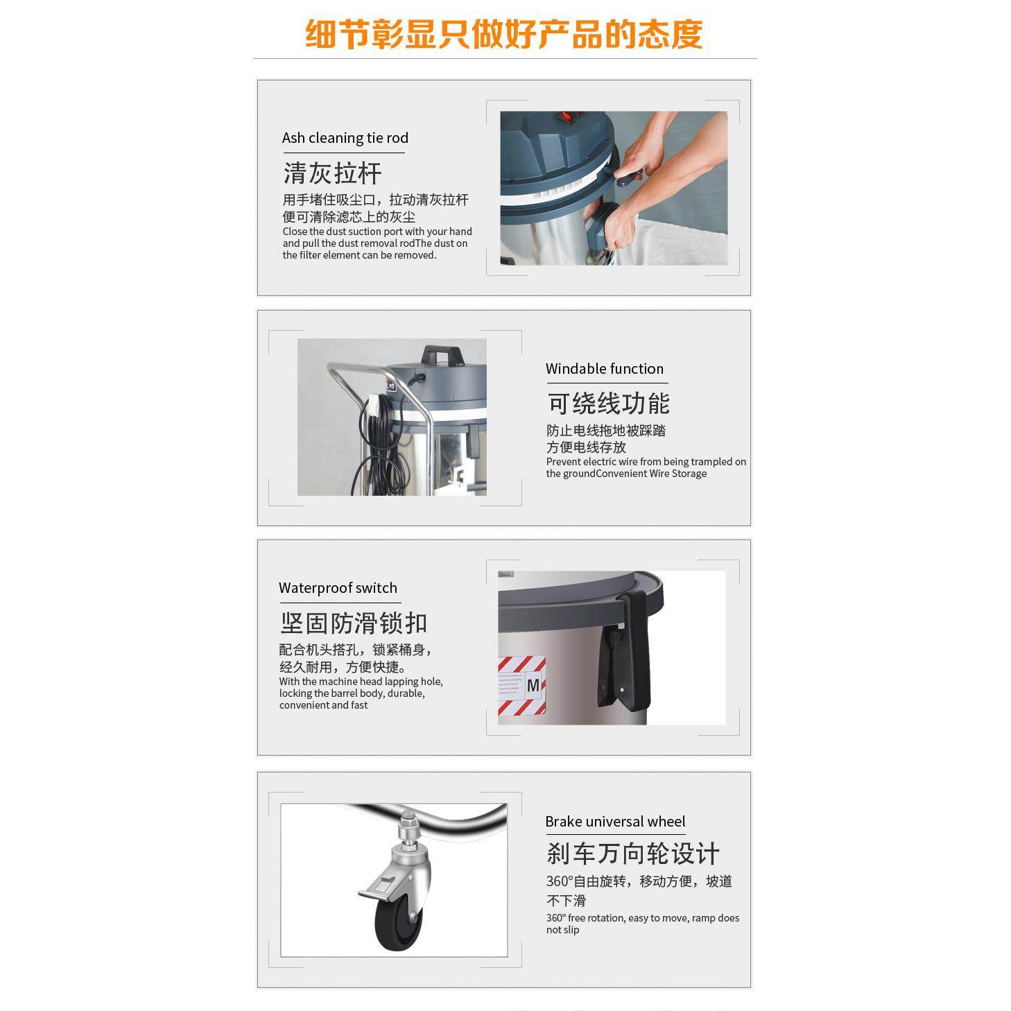 GS3078P手推式工业吸尘器工厂车间地面边推边吸粉末工业吸尘器,淘宝优惠券,粉丝福利购,淘宝优惠卷