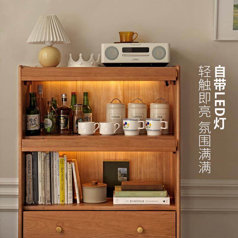 1VPK樱桃木书柜餐边柜实木收纳柜客厅电视柜展示柜沙发,淘宝优惠券,粉丝福利购,淘宝优惠卷
