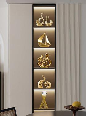 轻奢高档客厅电视酒柜工艺礼品摆饰办公室招财摆件新房乔迁之喜装