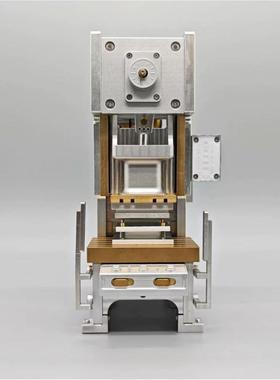 冲床冲压机模型动态全金属模型电池驱动迷你小冲床摆件CNC加工压