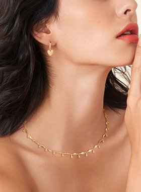 fetro铜合金项链【菱形水