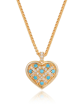 fetro铜合金项链【色交叉