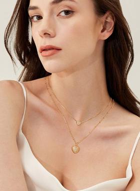 fetro铜合金项链【双层字