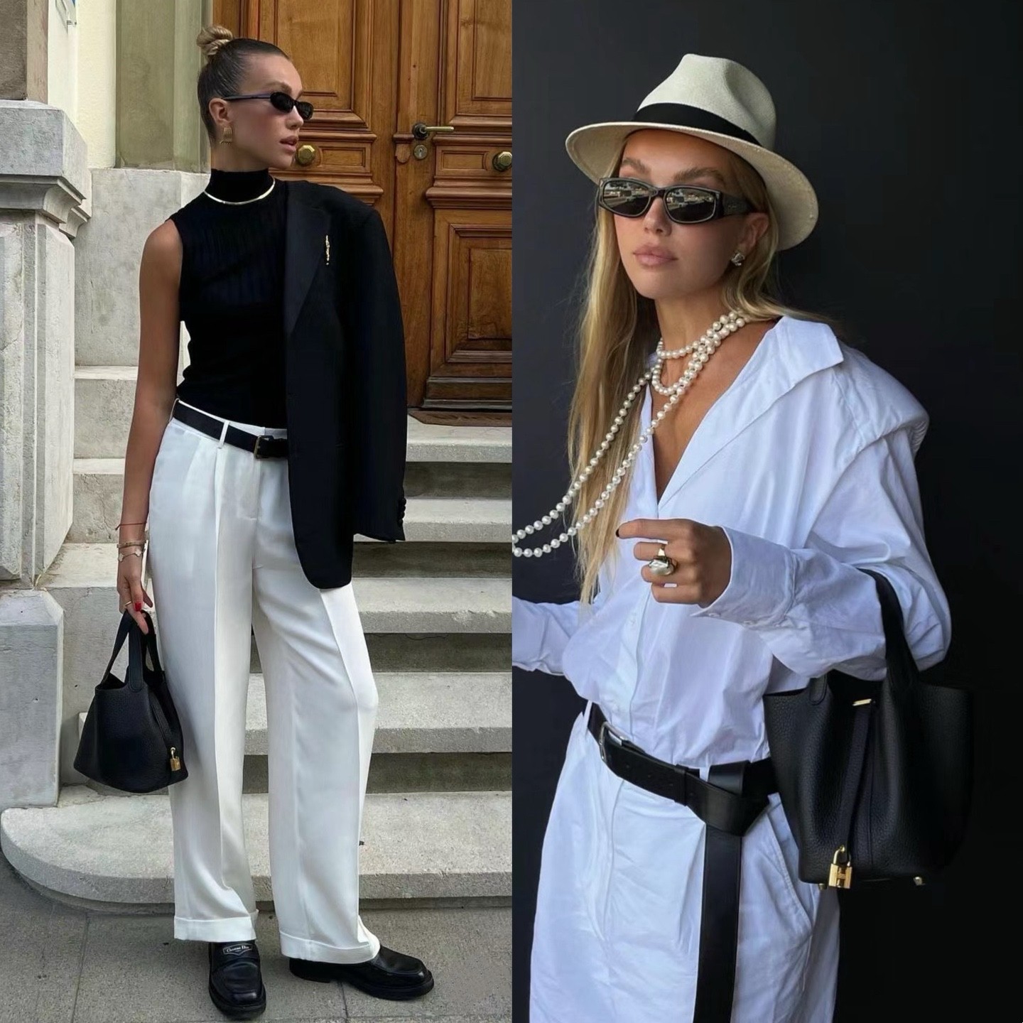 头层牛皮水桶包包2025新款百搭真皮菜篮子女包高级感手拎包手提包 - 图2