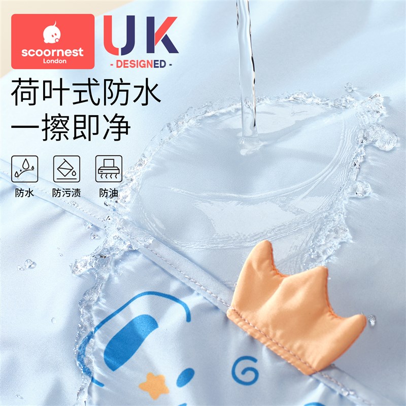 Children's smock, baby eating bib, baby food supplement apron, kindergarten over 3 years old, waterproof, anti-dirty, anti-wearing