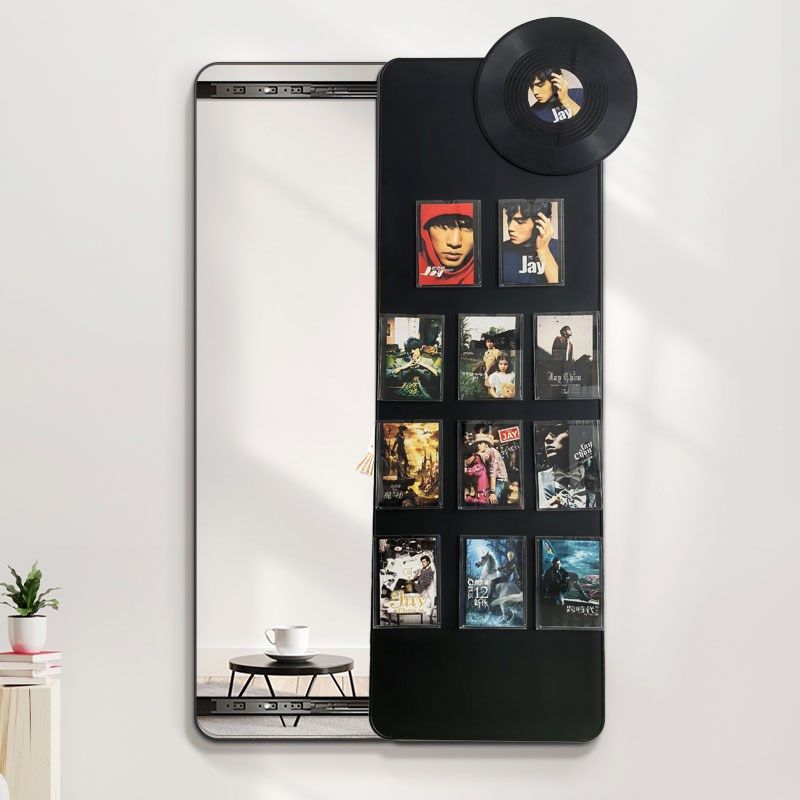 磁吸diy照片隐藏式推拉全身镜黑板隐G形穿衣镜冰箱贴暗藏镜子超薄,淘宝优惠券,粉丝福利购,淘宝优惠卷