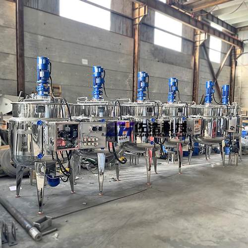 液体硅胶电加热反应釜不锈钢盐水搅拌罐巧克力搅拌锅芝麻酱乳化罐 - 图0