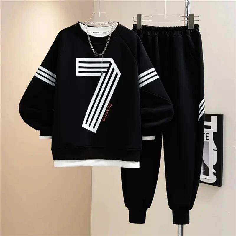 OMI欧米优选男童秋冬新款加绒卫衣休闲运动时尚潮流百搭两件套,淘宝优惠券,粉丝福利购,淘宝优惠卷