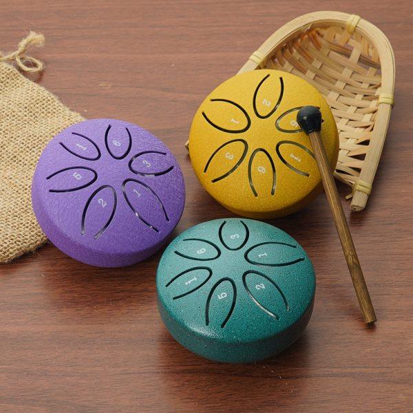 空灵鼓小3寸迷你鼓简入门乐器6音钢舌鼓打击乐器雨鼓空灵鼓,淘宝优惠券,粉丝福利购,淘宝优惠卷