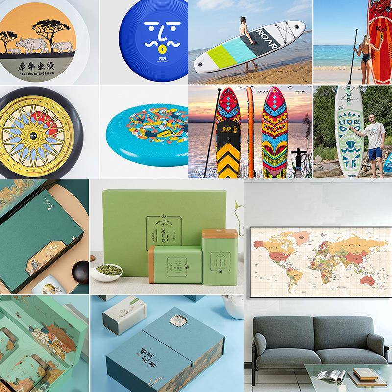 皮革船桨海报礼盒包装UV打印机金属仪表盘刻度电表外壳平板打印机 - 图0