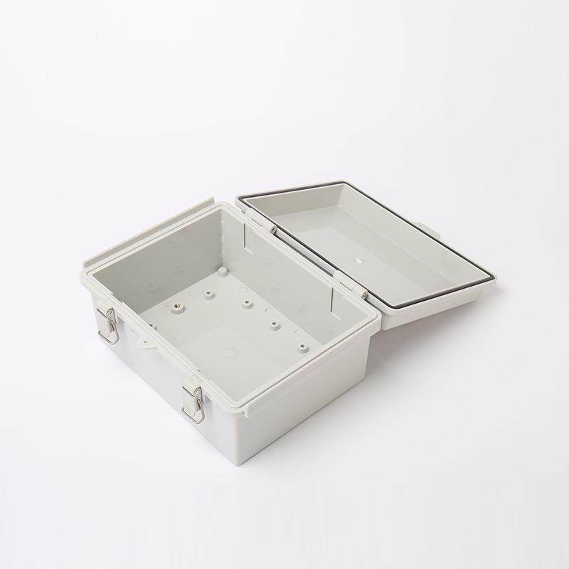 塑料防水盒金属搭扣箱170*220*110 铰链加扣防水盒 带不锈钢扣防,淘宝优惠券,粉丝福利购,淘宝优惠卷