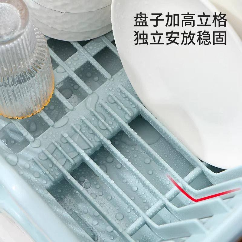 沥水碗盘架碗碟收纳架水槽置物架餐具家用厨房台面碗筷滤水收纳盒,淘宝优惠券,粉丝福利购,淘宝优惠卷