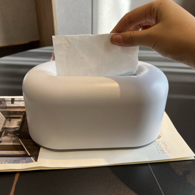 Ins Korean style simple Nordic style tissue box can be plugged in cardboard box napkin cardboard box living room desktop storage and organization