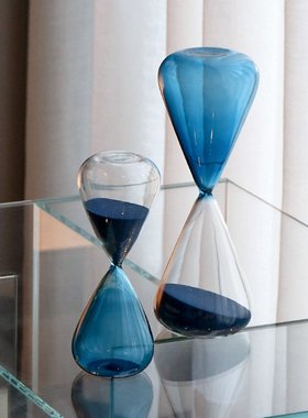 解压玻璃沙漏计时器30分钟流沙时间摆件桌面高级感装饰创意小