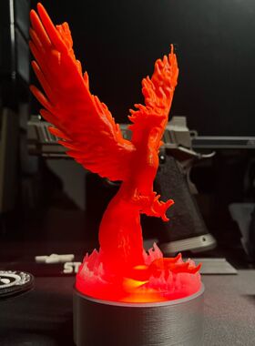 凤凰朱雀发光刀架蝴蝶刀架 3d打印定制产品