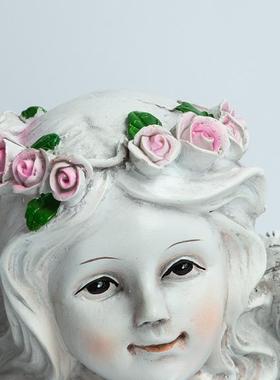 太创阳能灯天使花园饰阳装台布置摆户外庭院露台树脂雕塑太阳能天