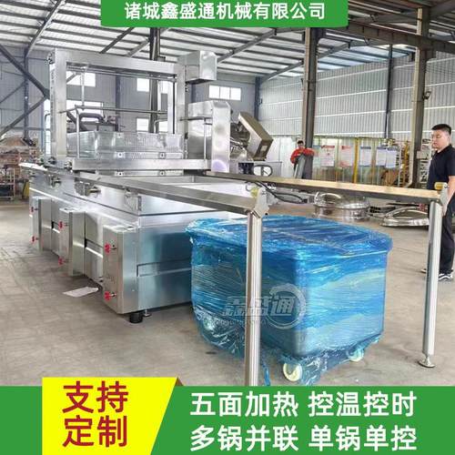 全自动方形卤煮锅商用蒸汽熟食鸭脖卤煮锅河间驴肉大型煮肉设备 - 图1