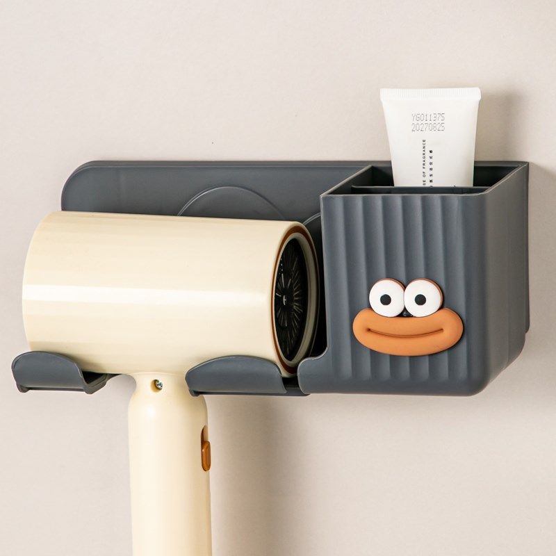 吹风机置物架壁挂式免打孔家用卫生间电吹风支架浴室风筒收纳挂架,淘宝优惠券,粉丝福利购,淘宝优惠卷