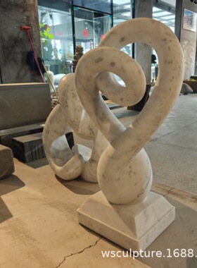 天然大理石几何  创意现代简约家居摆件  酒店装饰客厅前台摆件