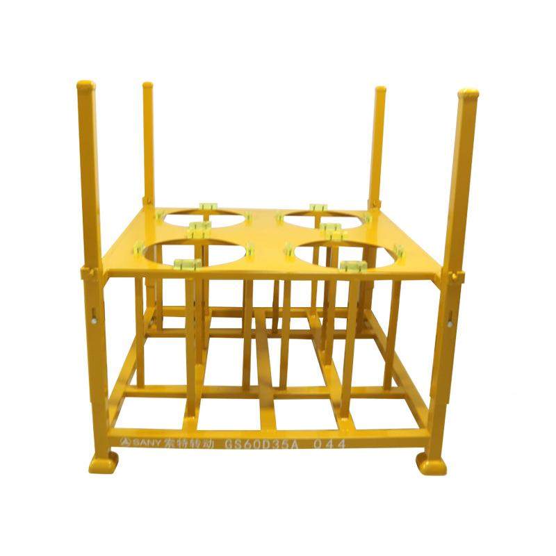 Manufacturer workshop warehouse folding reducer material rack reducer box heavy-duty BQU storage turnover stacking material rack