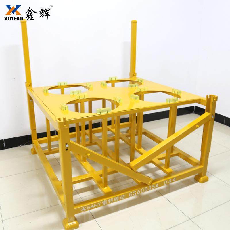 Manufacturer workshop warehouse folding reducer material rack reducer box heavy-duty BQU storage turnover stacking material rack