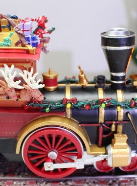 圣诞先生MrChristmas欢乐小火车音乐盒圣诞节八音盒女朋友节日