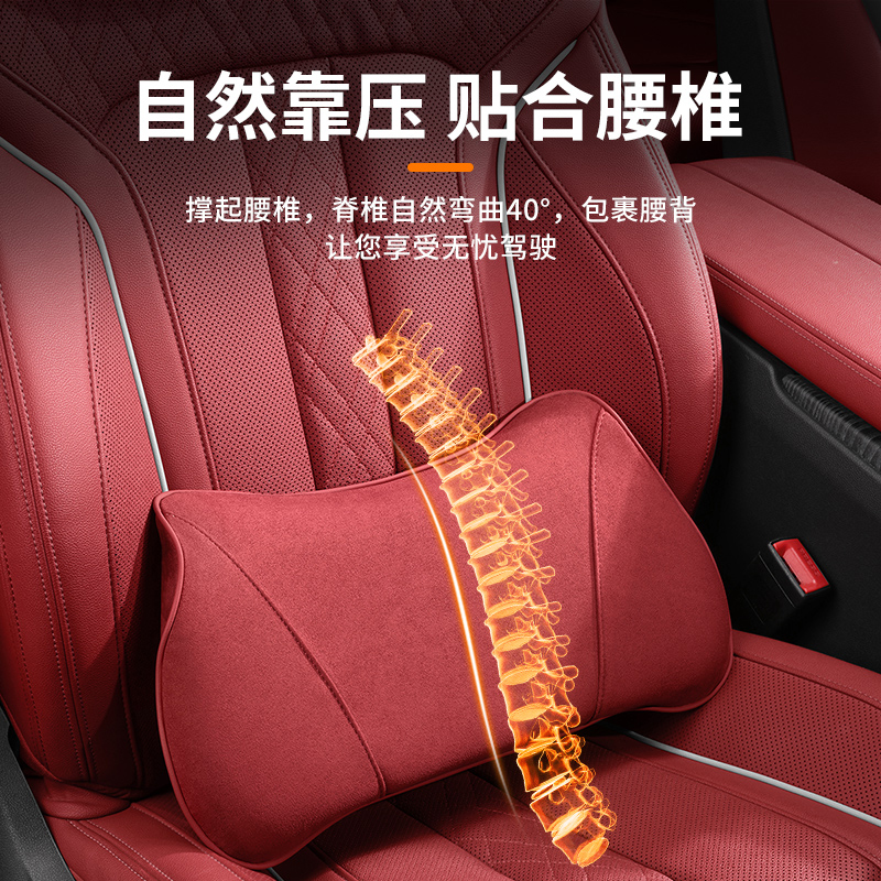 适用宝马MINI头枕腰靠25款迷你cooper/one/COUNTRMAN车载座椅腰靠 - 图3