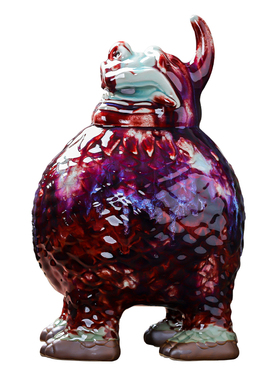 钧瓷窑变天禄貔貅开业送礼客厅摆件家居装饰品大号玄关工艺品摆设