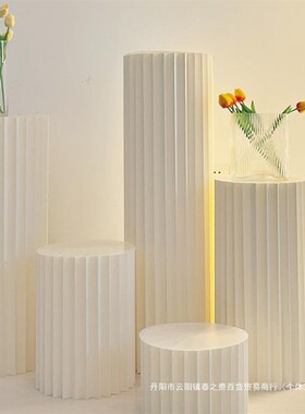 直播展示台产品中岛地台流水台模特展台底座摆件立柱橱窗陈列摆台