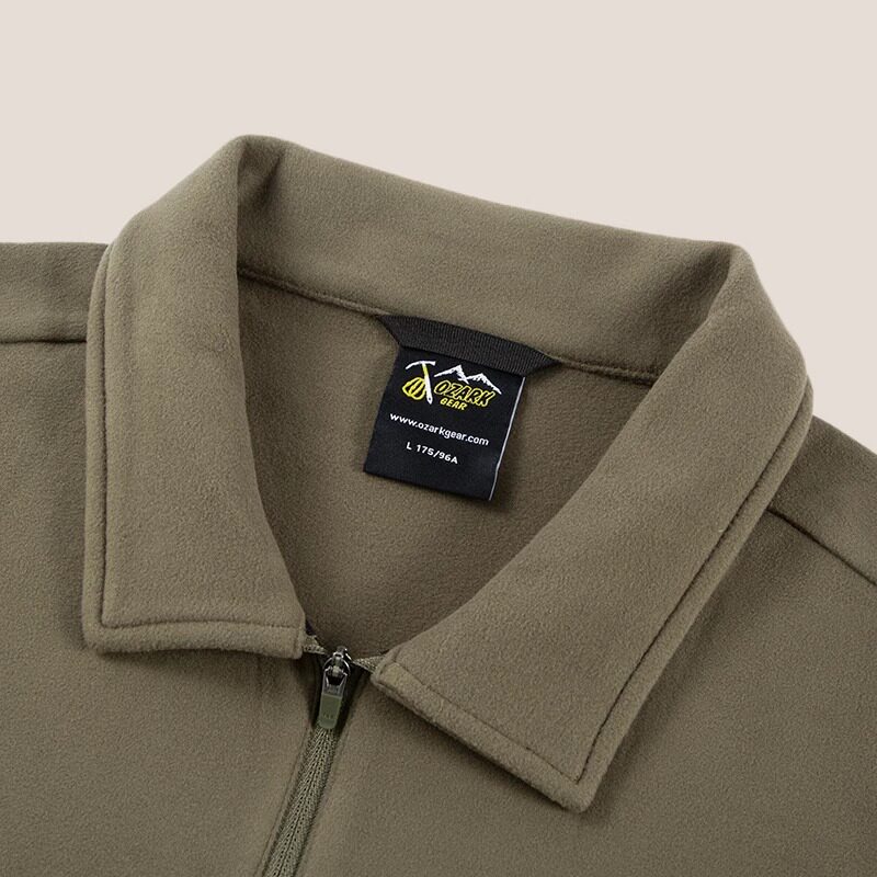 OZARK/奥索卡抓绒长袖T恤男款24秋冬新款套头内搭休闲上衣319992,淘宝优惠券,粉丝福利购,淘宝优惠卷