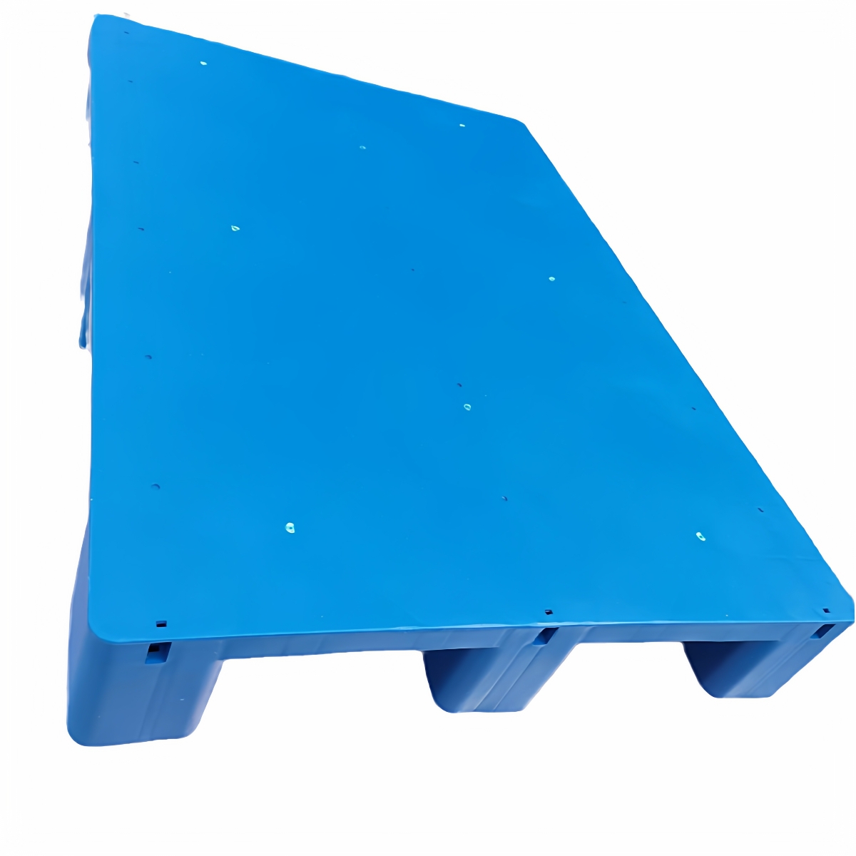 1007平板九脚塑料托盘仓库垫板防潮板小型8060九脚垫板1006加钢管 - 图1